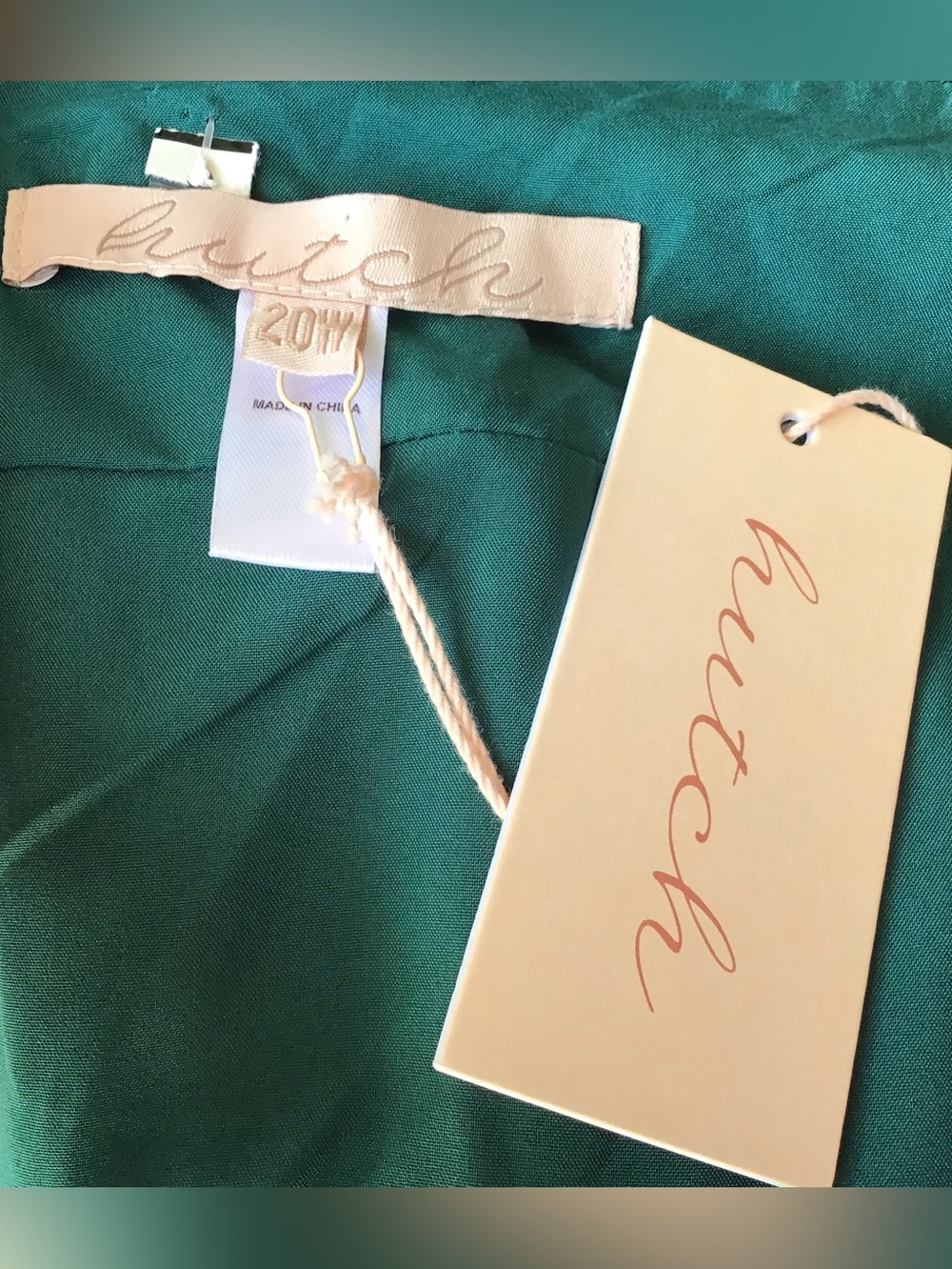 Hutch Guthrie Maxi Dress in Emerald Vining Painted Floral NEW - Picture 9 of 10